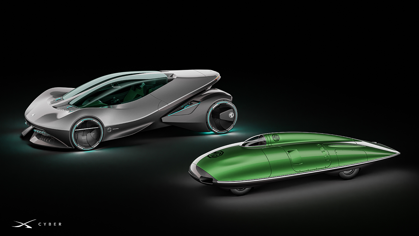 Visual Design of X-CYBER Concept Car，Guangdong University of Technology，The 10th SAIC International Challenge，China Division Visual Sub-track，