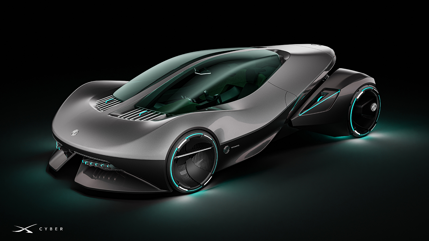 Visual Design of X-CYBER Concept Car，Guangdong University of Technology，The 10th SAIC International Challenge，China Division Visual Sub-track，