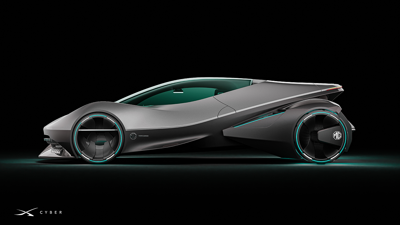 Visual Design of X-CYBER Concept Car，Guangdong University of Technology，The 10th SAIC International Challenge，China Division Visual Sub-track，