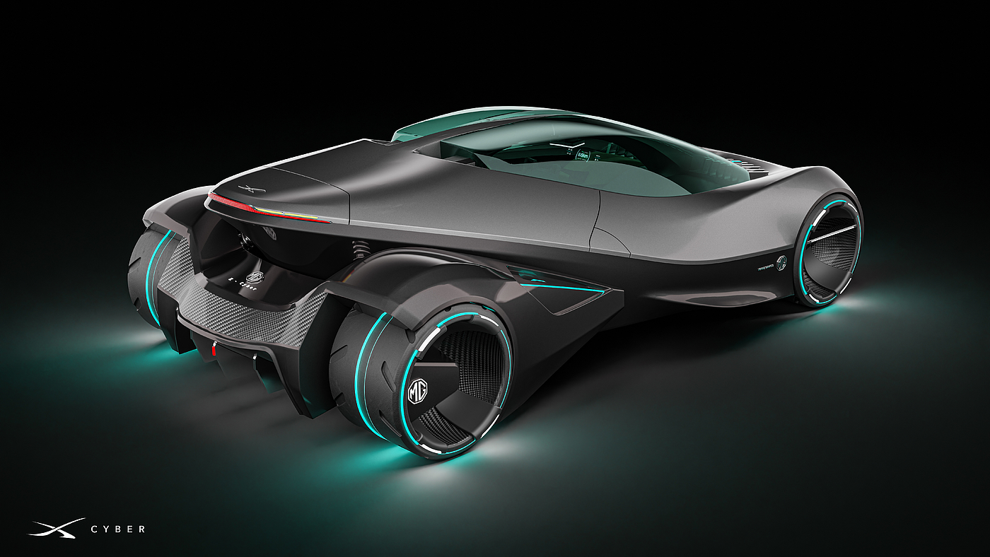 Visual Design of X-CYBER Concept Car，Guangdong University of Technology，The 10th SAIC International Challenge，China Division Visual Sub-track，