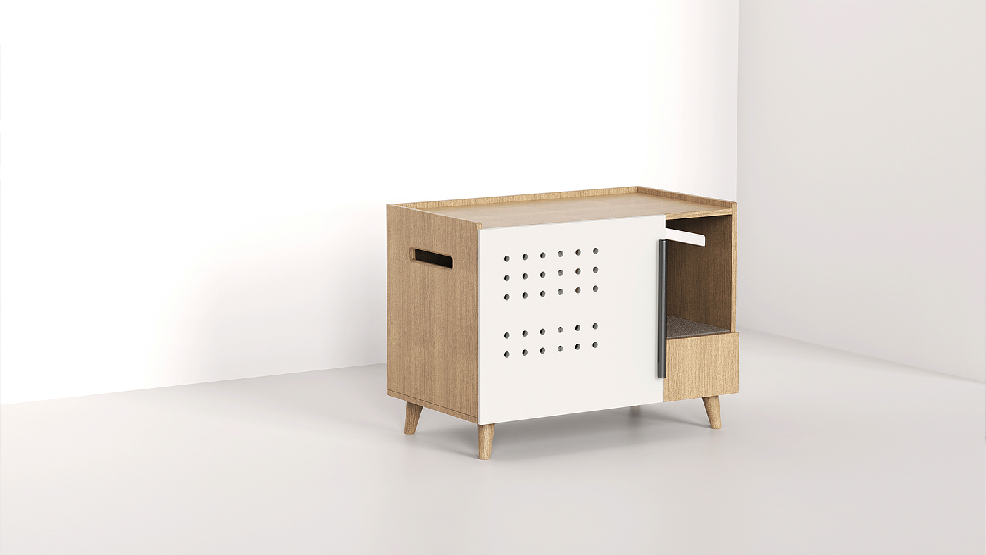 Litter Basin，Pet home，Appearance design，Structural design，