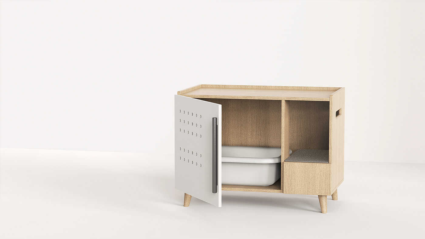 Litter Basin，Pet home，Appearance design，Structural design，