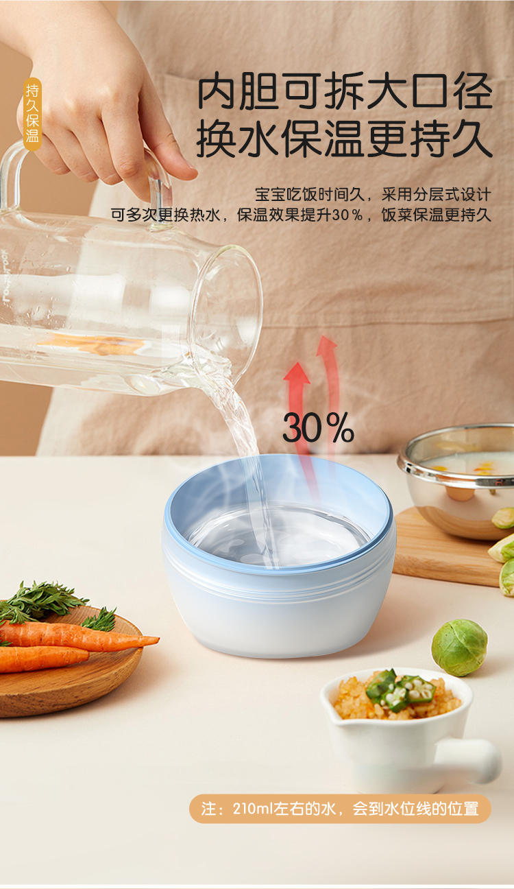Children's temperature-sensitive supplementary food bowl，Baby products，Child mother and baby，