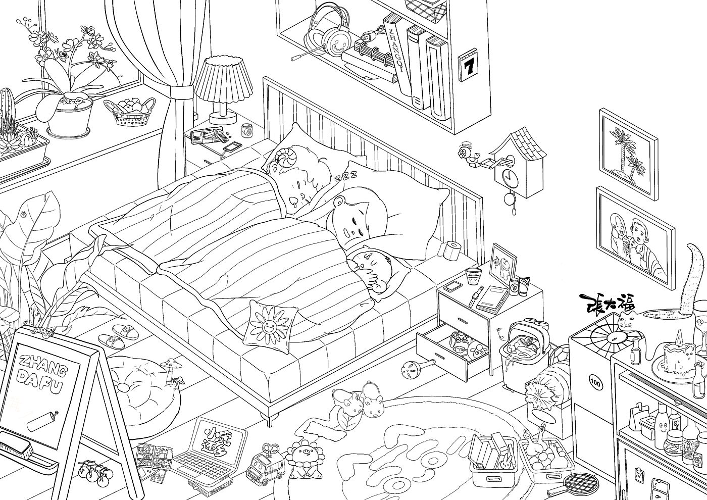 bedroom，