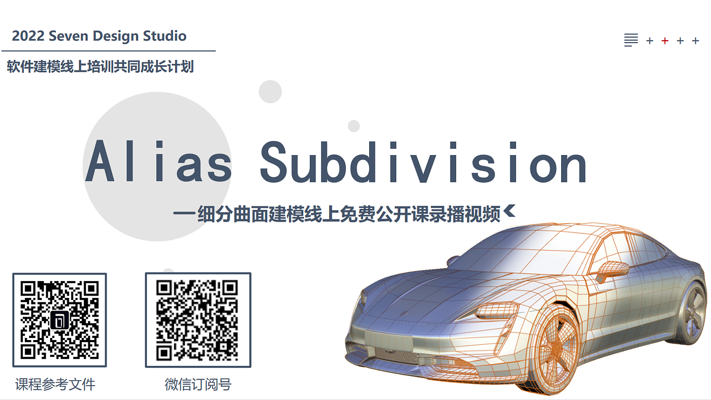 Alias，Subdivision，细分曲面建模，保时捷TAYCAN，subd，Polygon，