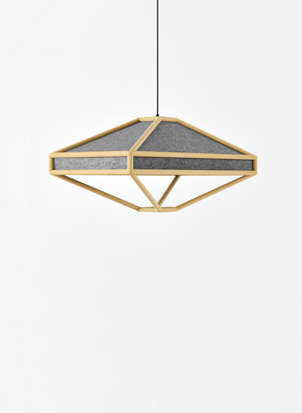 product design，woodiness，felt，FLU lamp，lamps and lanterns，