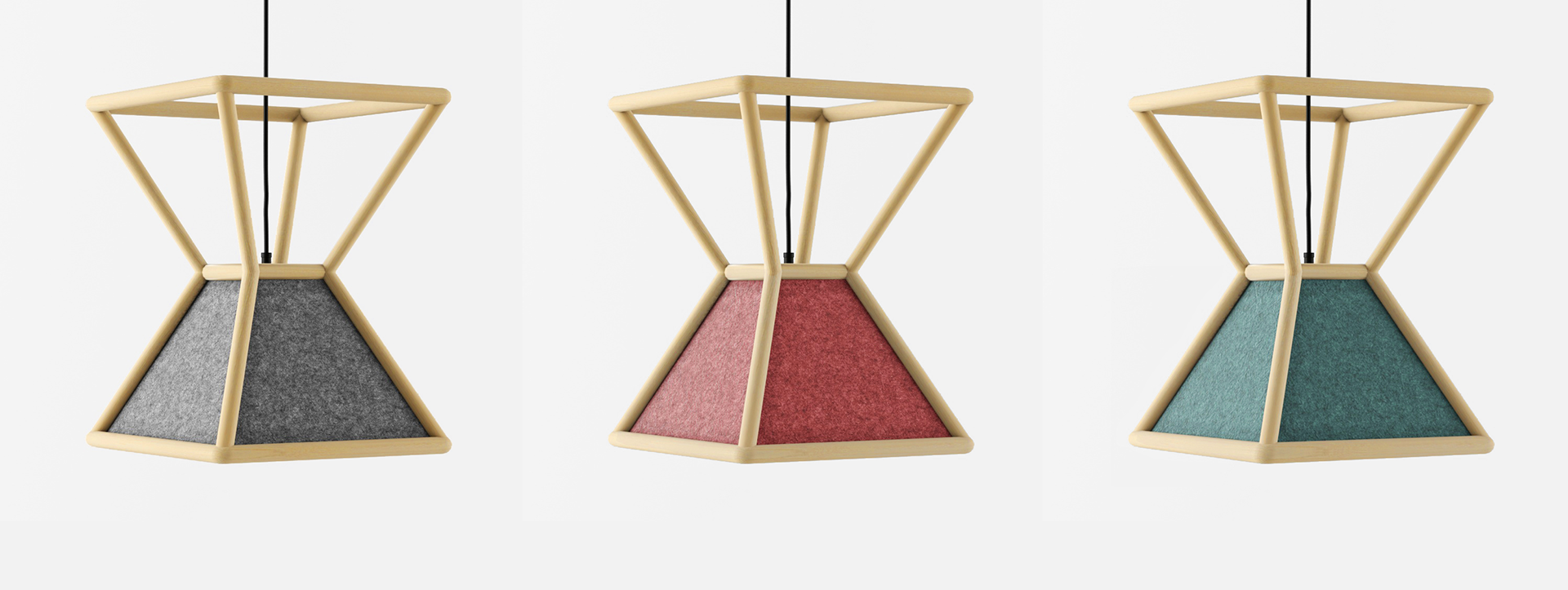 product design，woodiness，felt，FLU lamp，lamps and lanterns，
