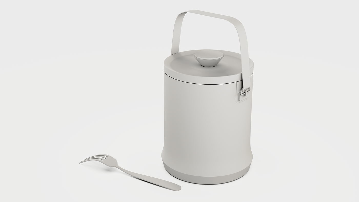 #keyshot，# Tableware Design，# Portable insulation barrel，# Product Appearance Design，#Rhino，