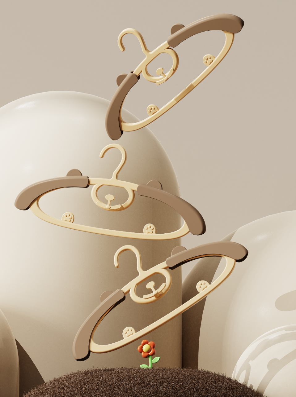 Home design，Design of Children's Hanger，Hanger design，product design，Modeling design，Creative design，Storage design，Children's products，