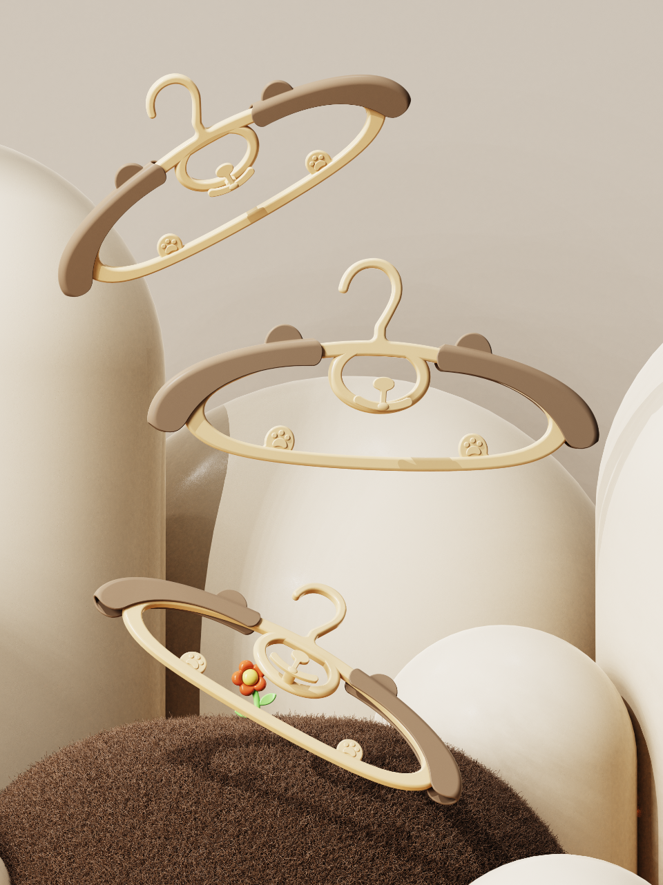 Home design，Design of Children's Hanger，Hanger design，product design，Modeling design，Creative design，Storage design，Children's products，