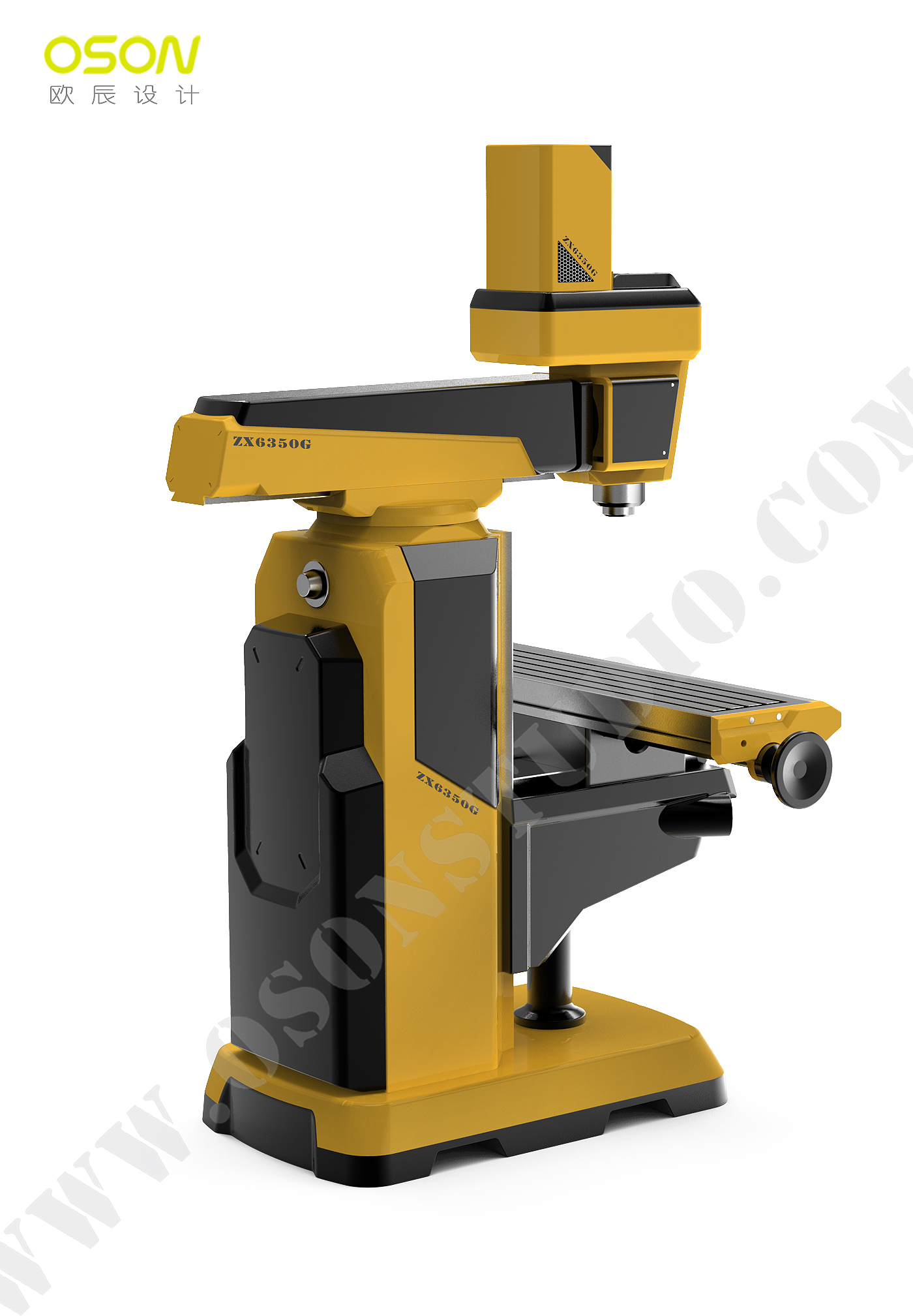 Machine tool design，Design of Machining Center，Gantry machining center，Numerical control center，Ou Chen design，OSONSTUDY，product design，Design of rotary milling machine，