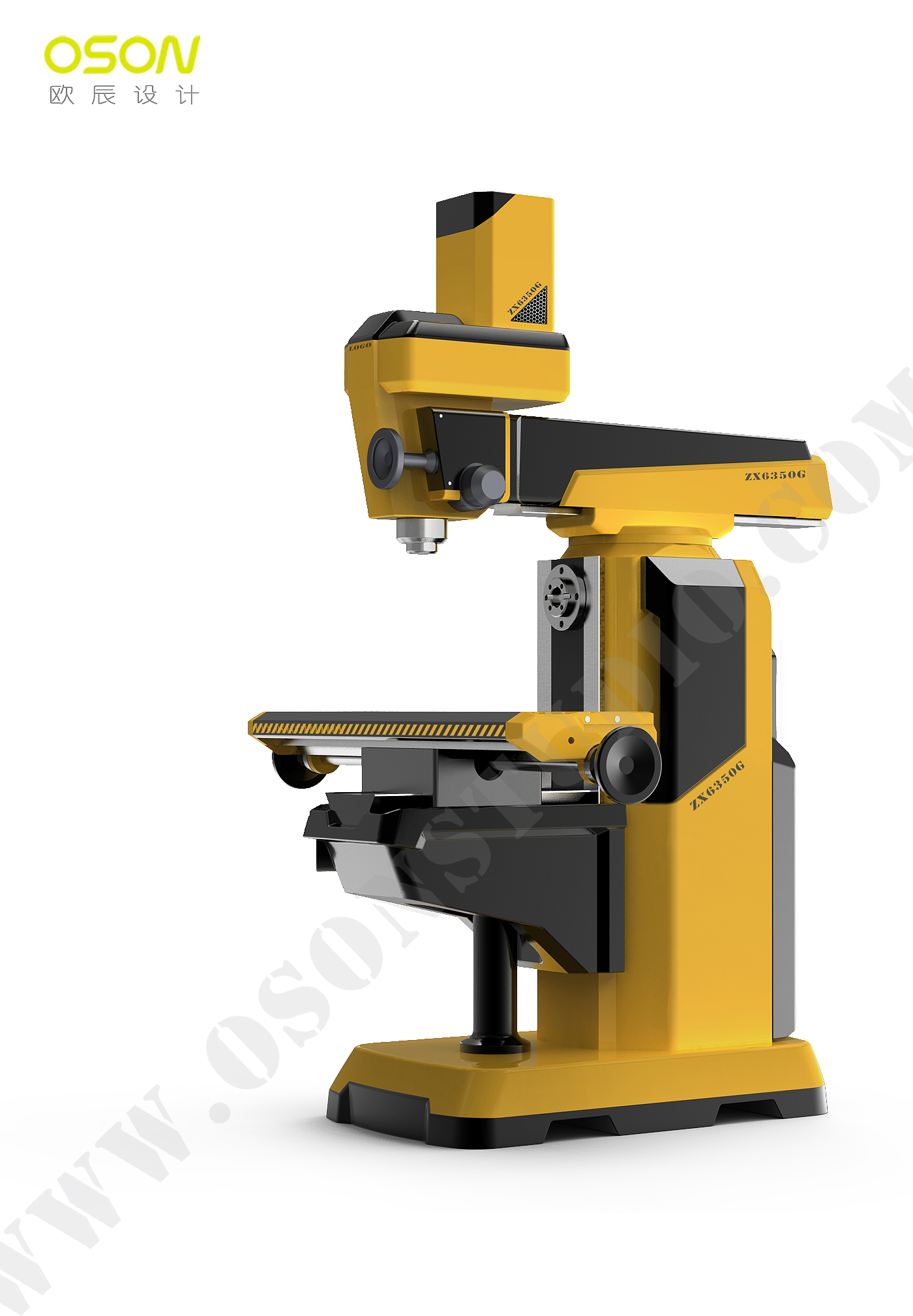 Machine tool design，Design of Machining Center，Gantry machining center，Numerical control center，Ou Chen design，OSONSTUDY，product design，Design of rotary milling machine，