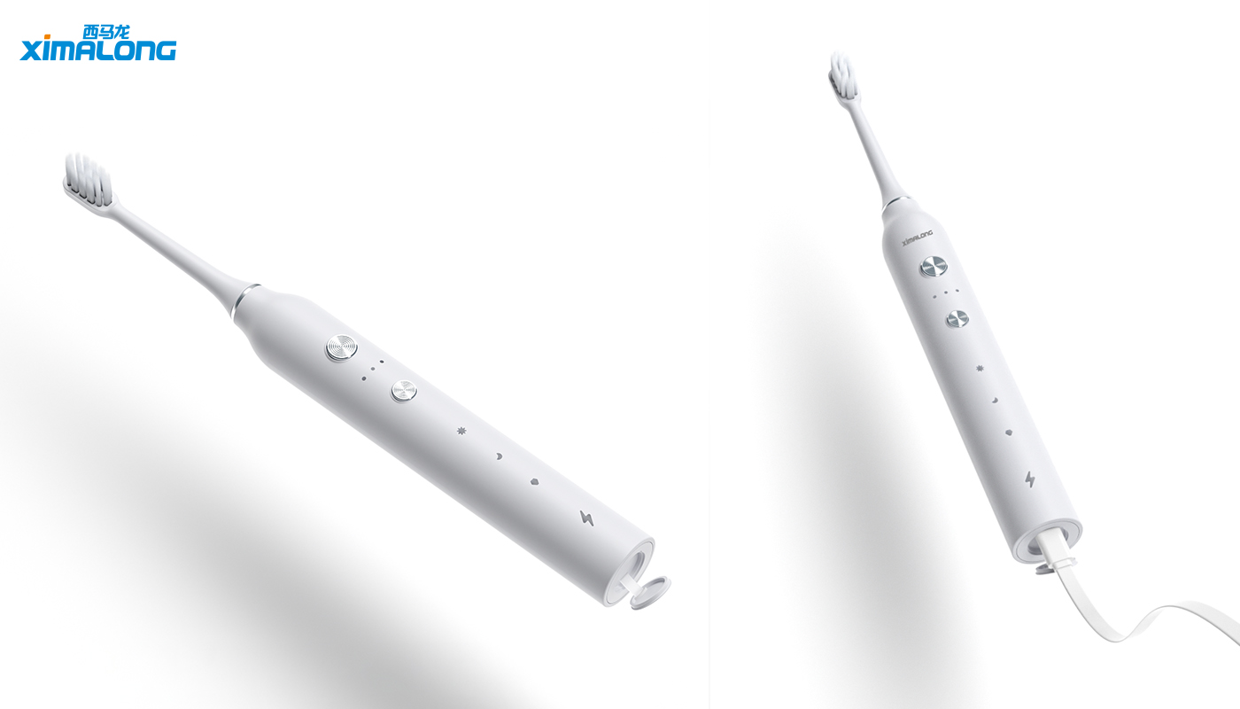 Electric toothbrush，toothbrush，Modeling and rendering，Cimalong，