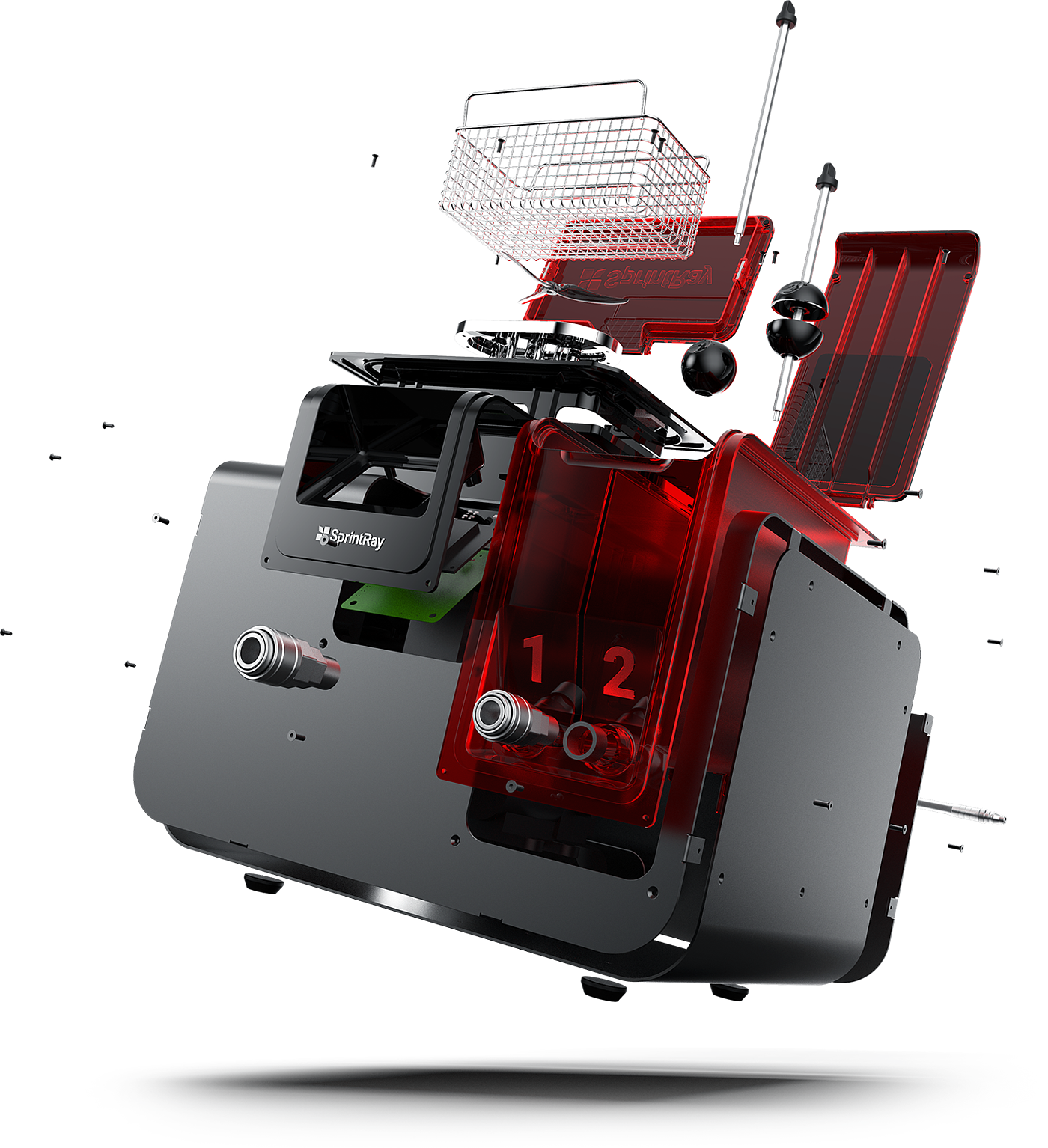 3D printing，Light curing cleaning machine，