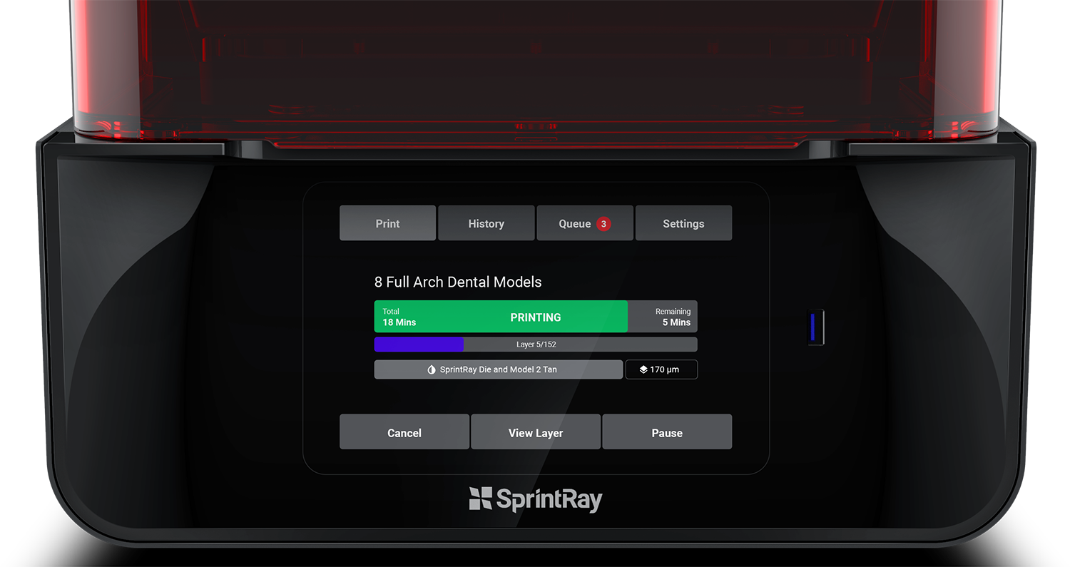 SprintRay，light curing，3D printer，Dentistry，