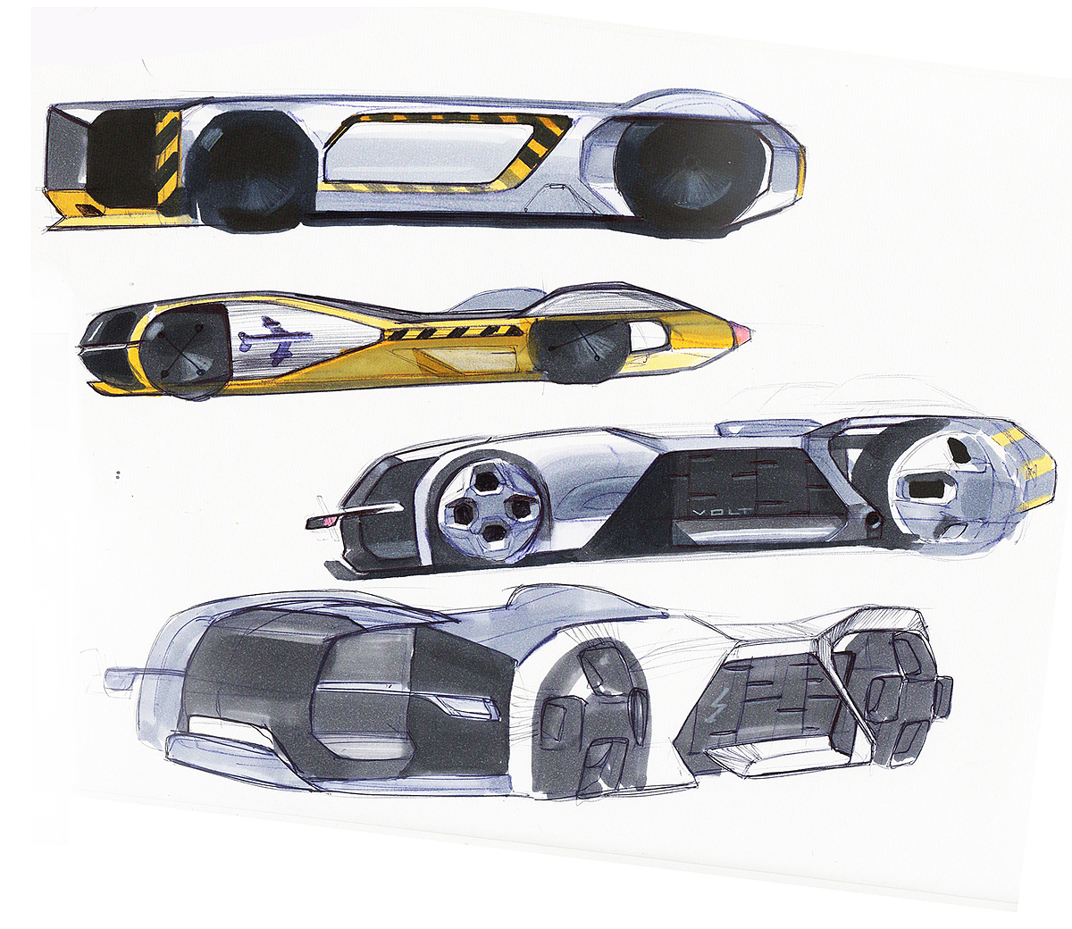 Hand drawn，Ubee ，automobile，