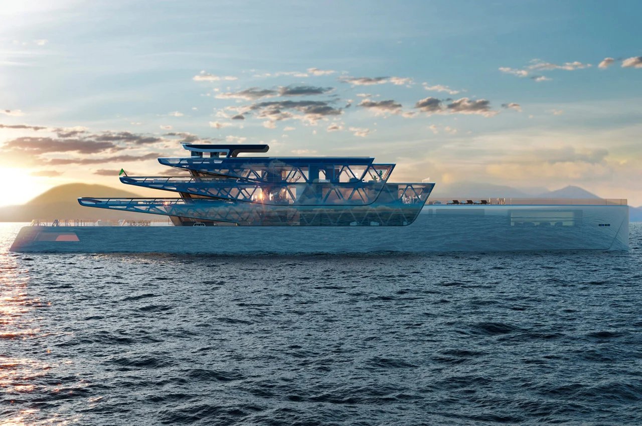 yacht，Appearance design，Cool，future，