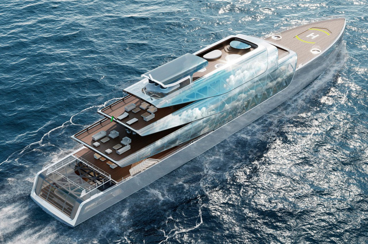 yacht，Appearance design，Cool，future，