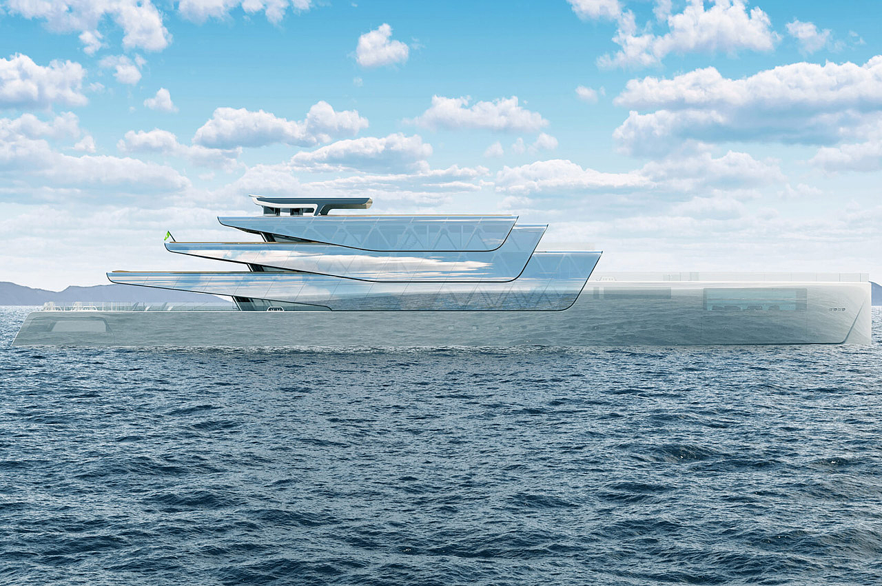 yacht，Appearance design，Cool，future，