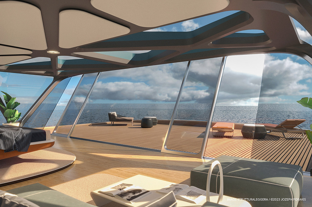 yacht，Appearance design，Cool，future，