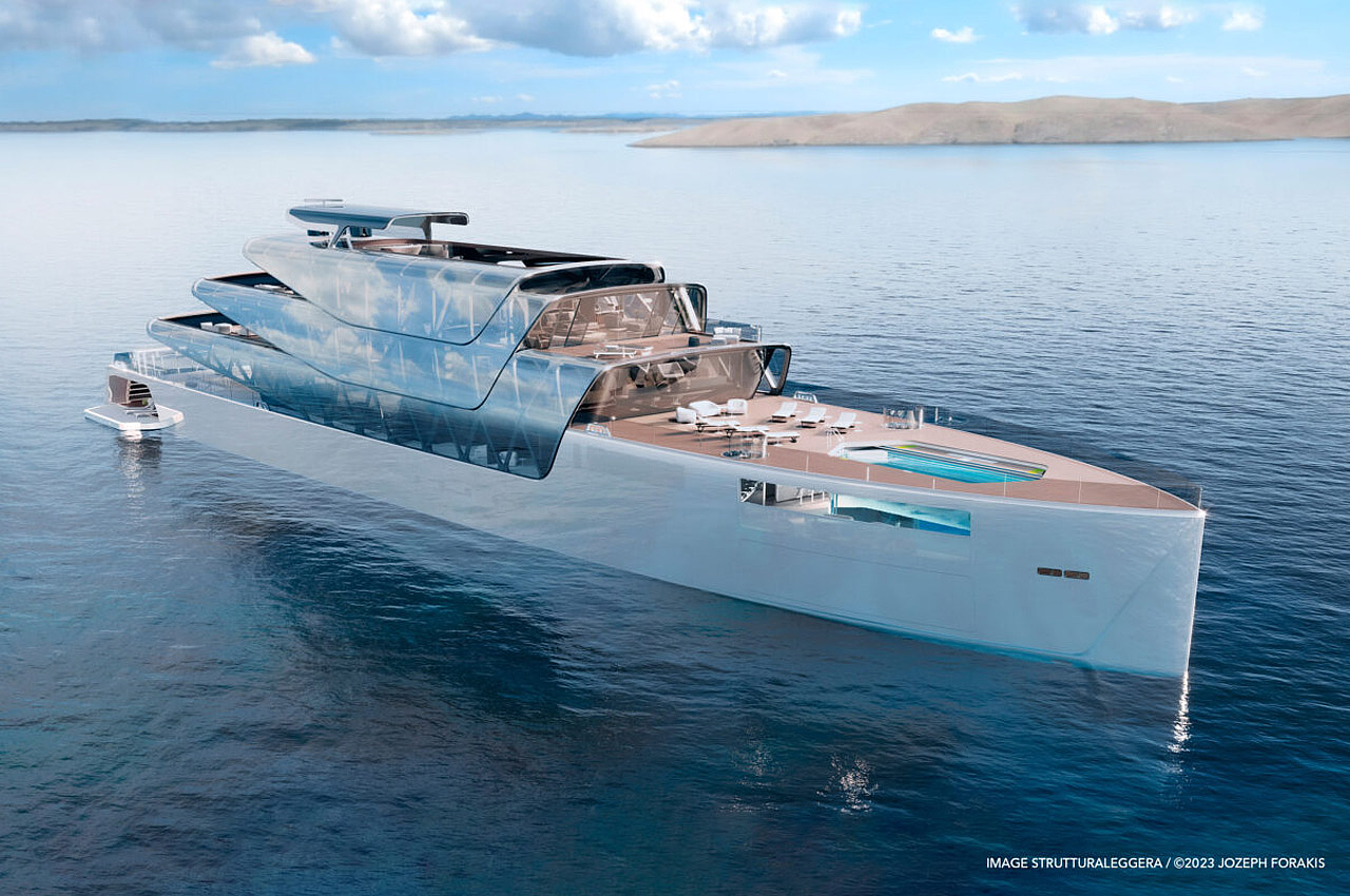 yacht，Appearance design，Cool，future，