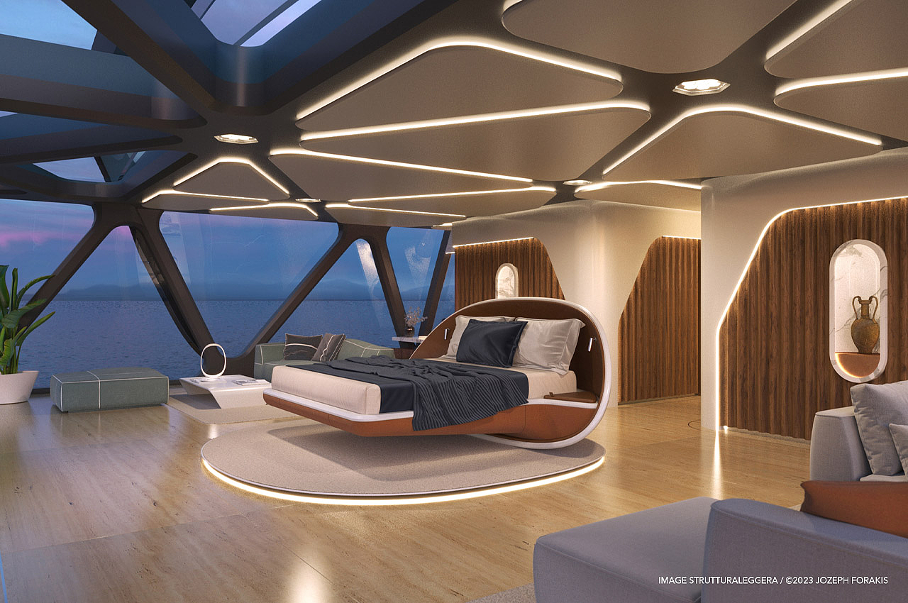 yacht，Appearance design，Cool，future，