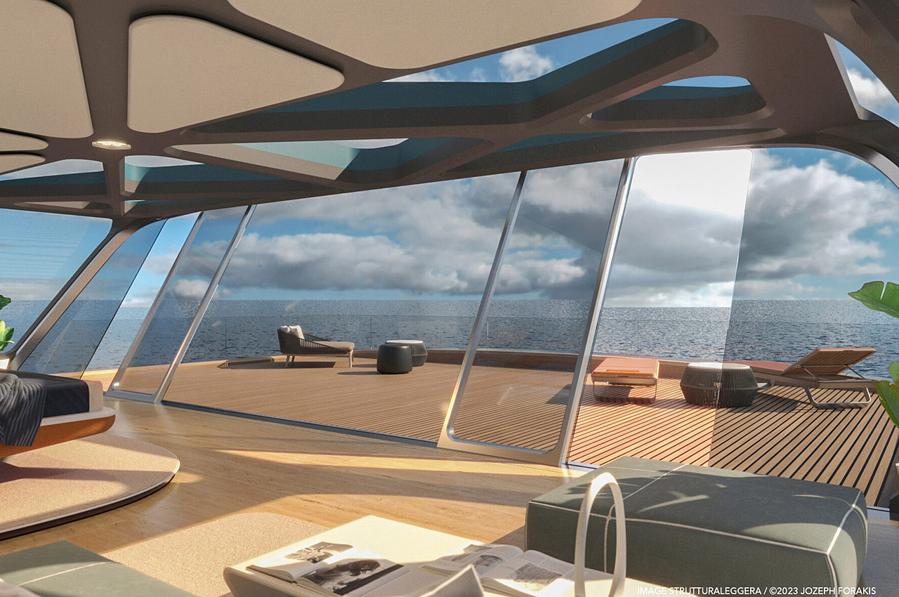 yacht，Appearance design，Cool，future，