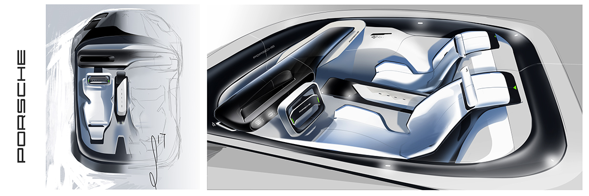 Ubee ，Automotive interior，modelling，