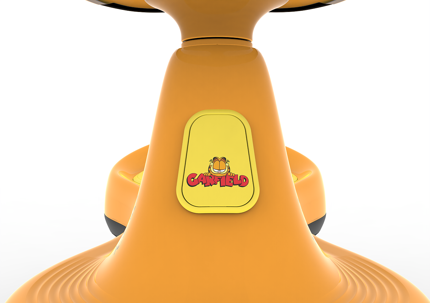 swing car，parent-child interaction ，Garfield，