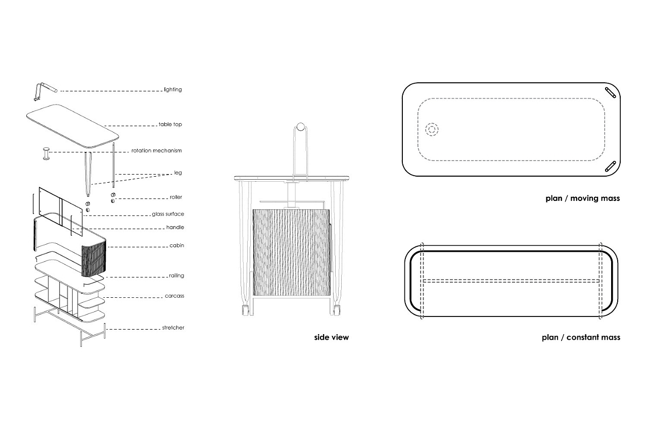 Table，conceptual design，furniture design ，The Route Table，