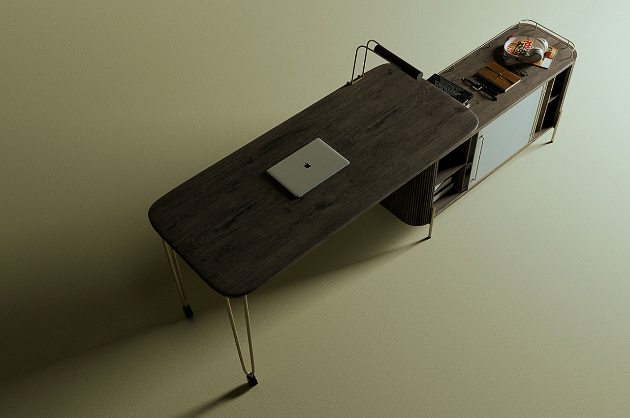 Table，conceptual design，furniture design ，The Route Table，