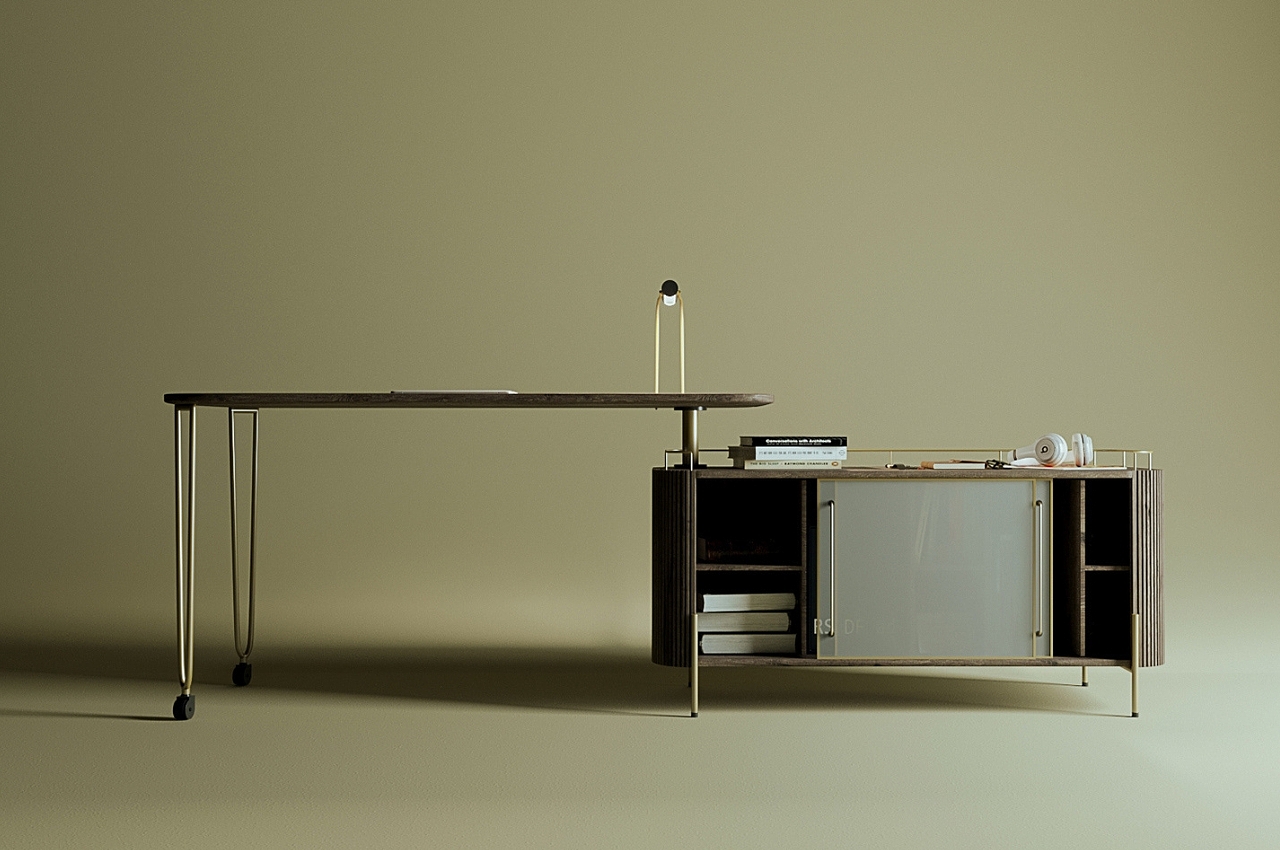 桌子，概念设计，家具设计，The Route Table，