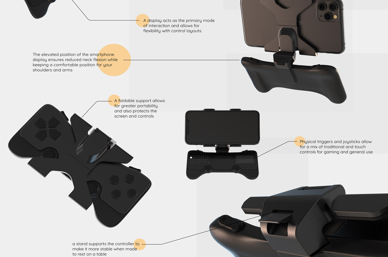 Game controller，PhoCo，Pocket controller，Aryan Vijay，product design，Game assist，