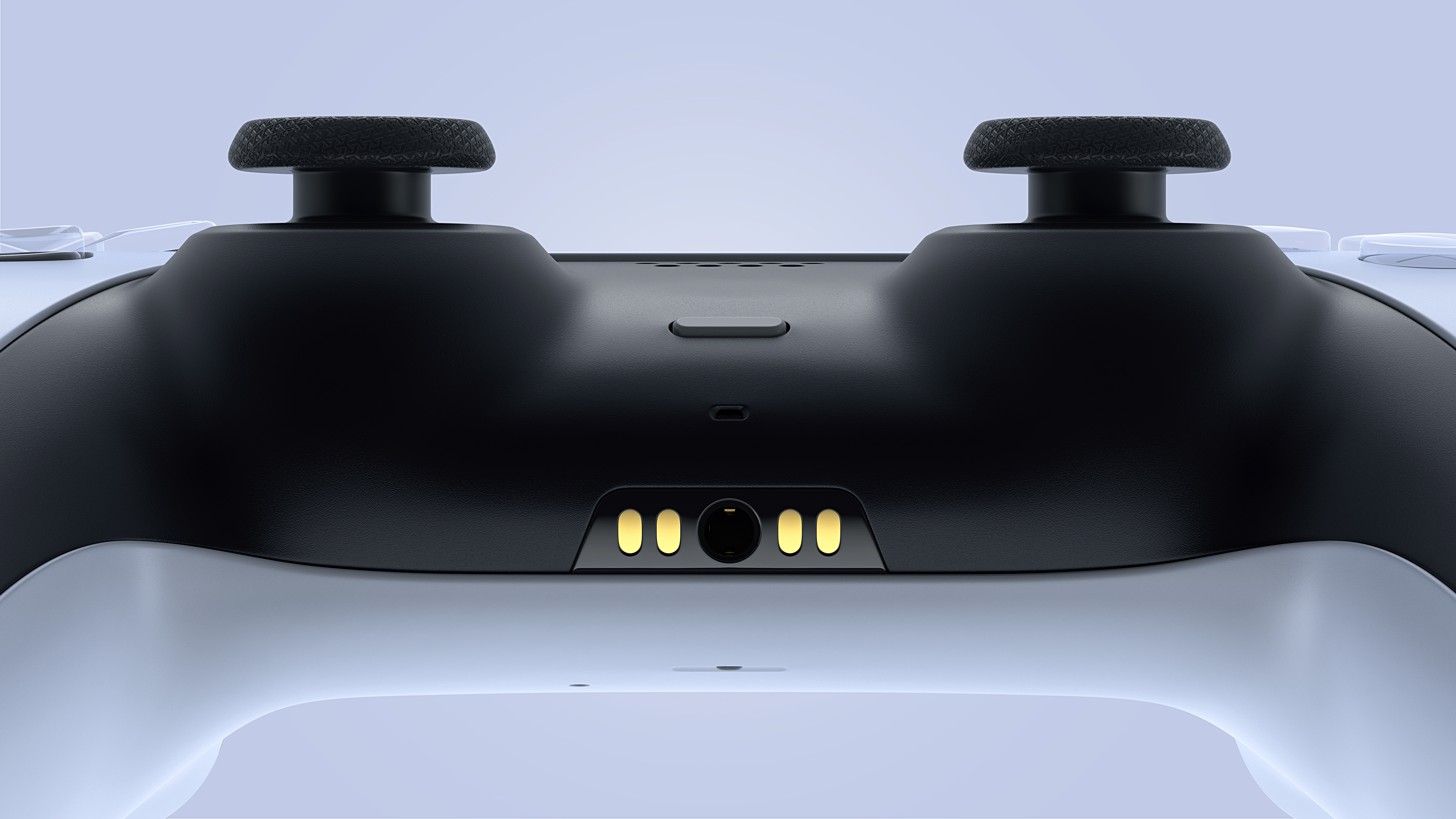 Game handle，White product rendering，Product rendering，White gamepad rendering，Game pad rendering angle，KeyShot product rendering，PS5 gamepad，2022 portfolio -01，