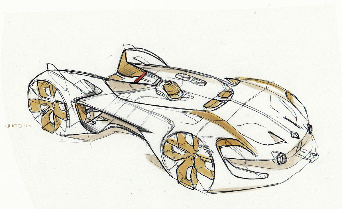 PEUGEOT 905 e，Automatic design，draft，