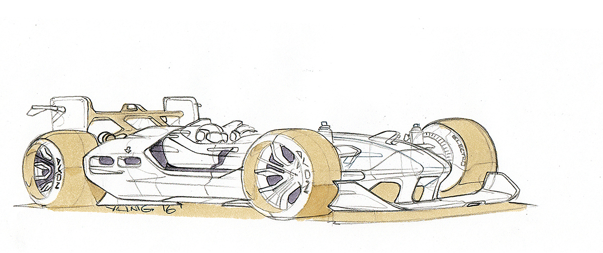 PEUGEOT 905 e，Automatic design，draft，