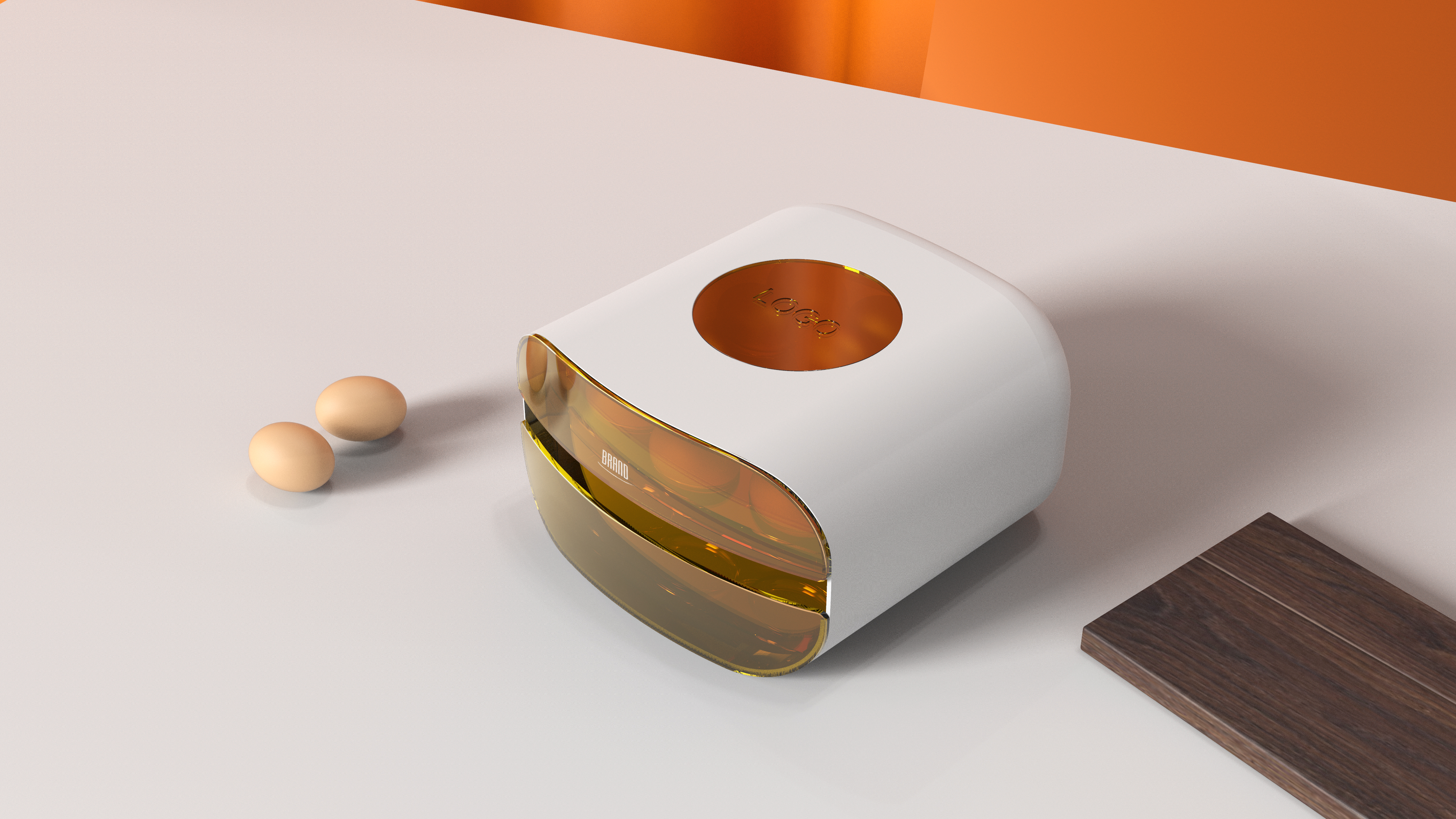 Appearance design，product design，industrial design，storage box，Egg storage box，Kitchen storage，Home storage，