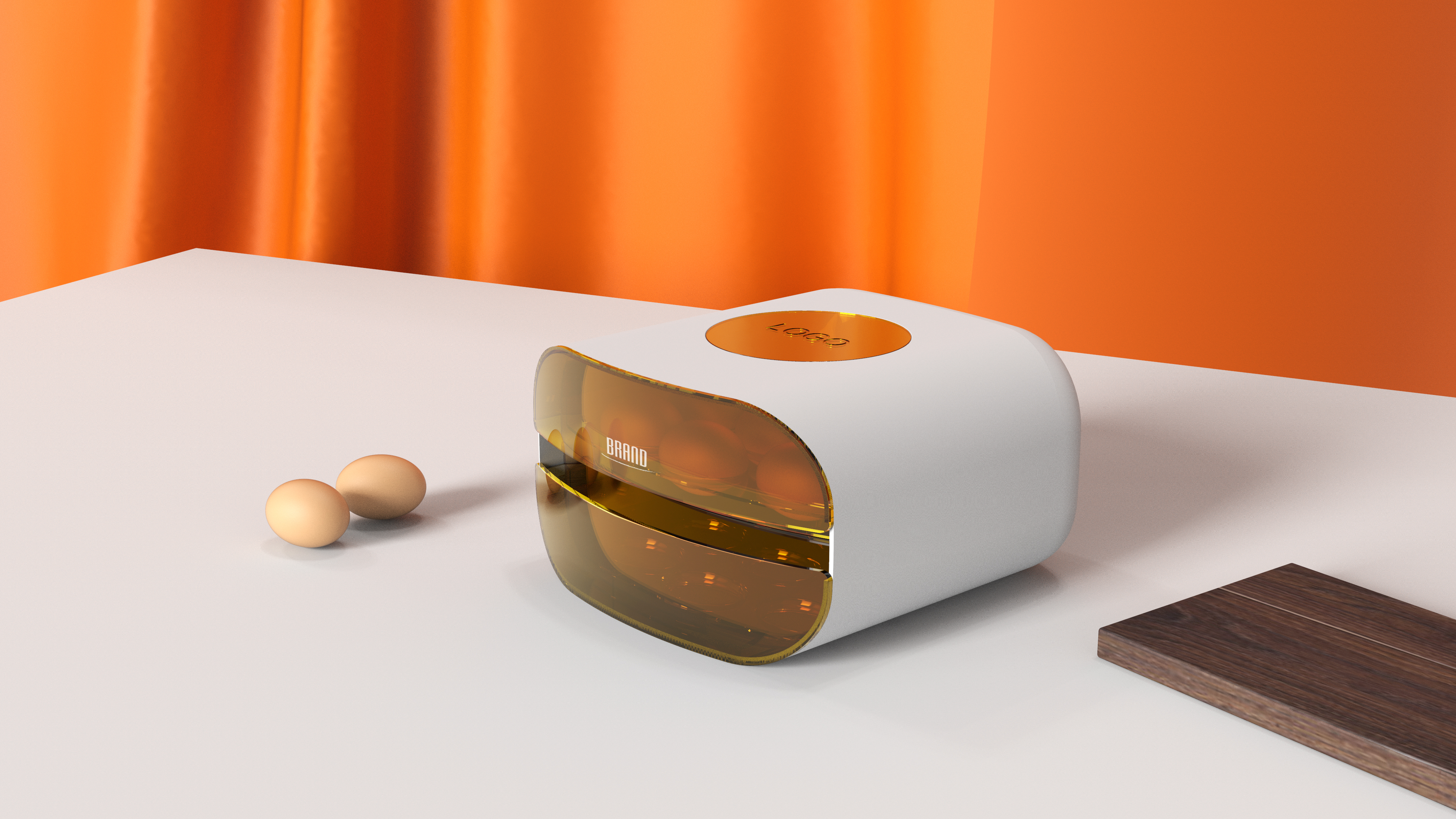 Appearance design，product design，industrial design，storage box，Egg storage box，Kitchen storage，Home storage，