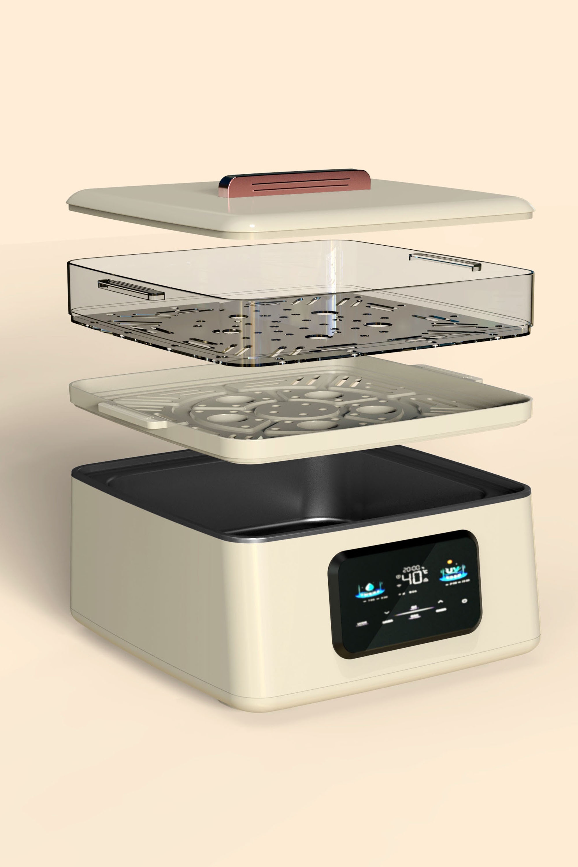 Steam pot，small home appliances，household electrical appliances，product design，product，Household Electric Appliances，Kitchen appliances，