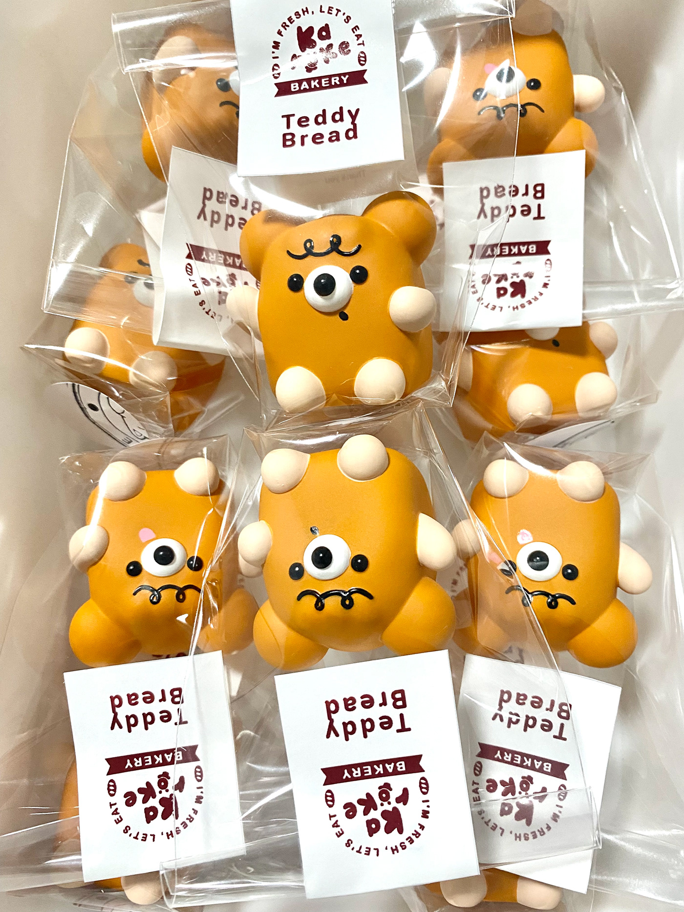 Teddy Bread，Character design，product design，3D modeling，