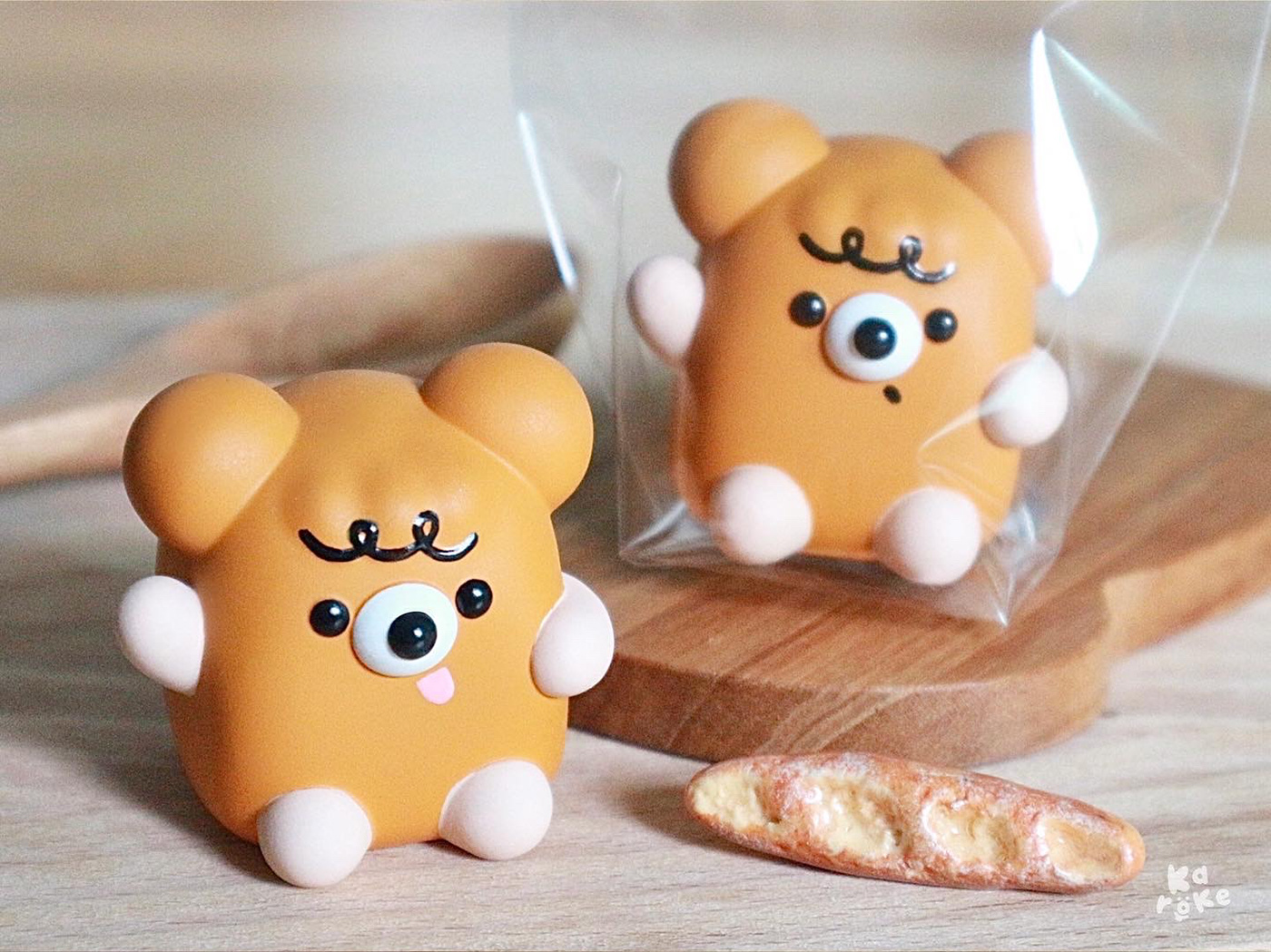 Teddy Bread，Character design，product design，3D modeling，