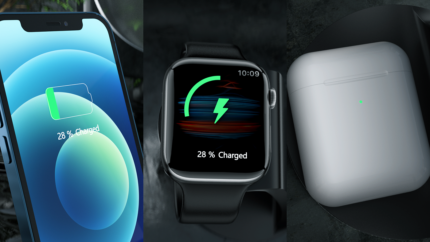 Wireless charging，Product video，Product animation，dynamic design ，CG video，