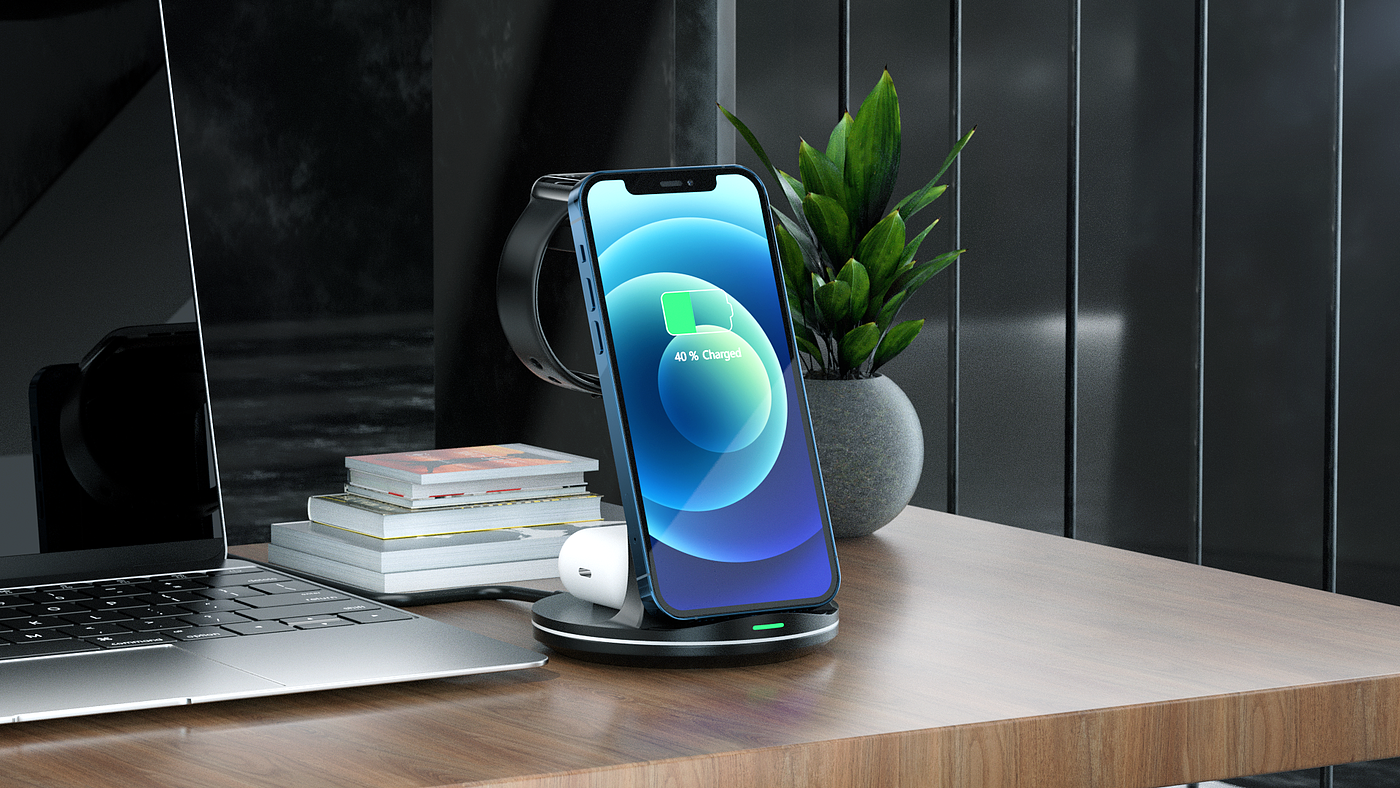 Wireless charging，Product video，Product animation，dynamic design ，CG video，