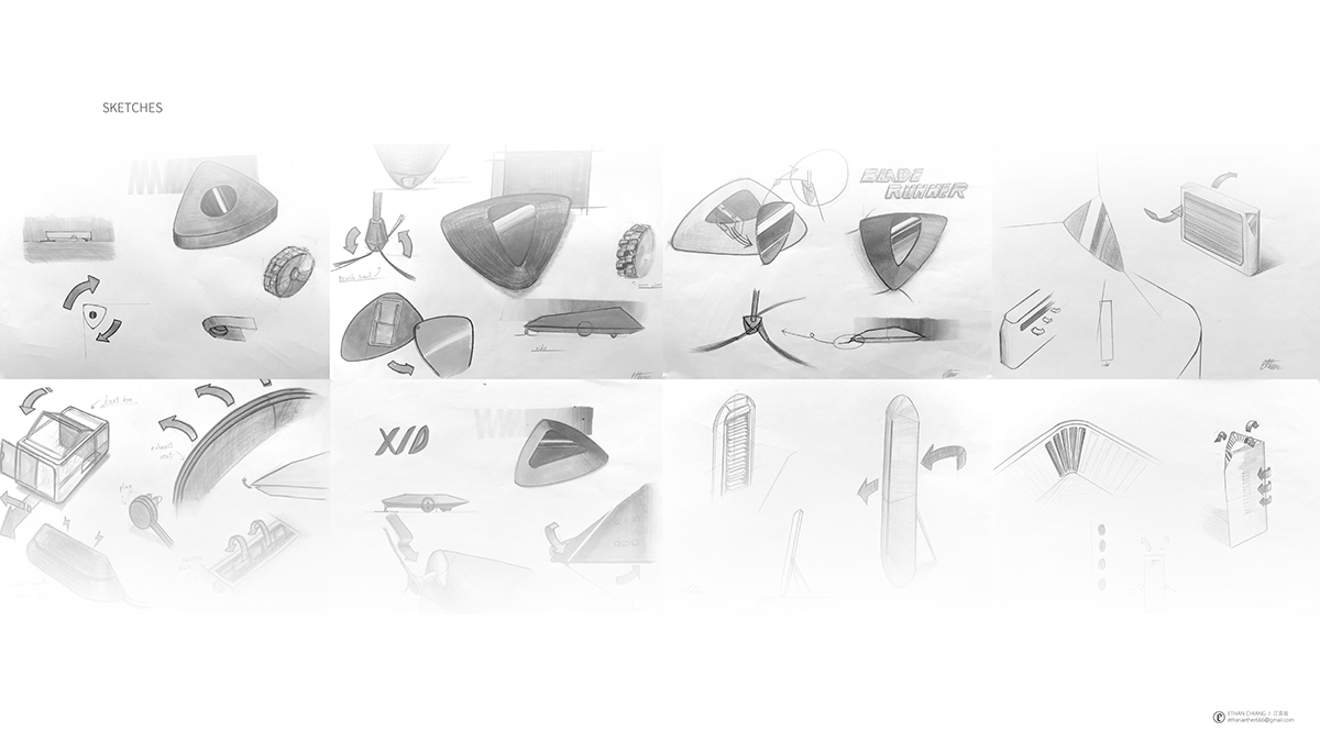 air cleaner，Sweeping robot，Household Electric Appliances，industrial design，