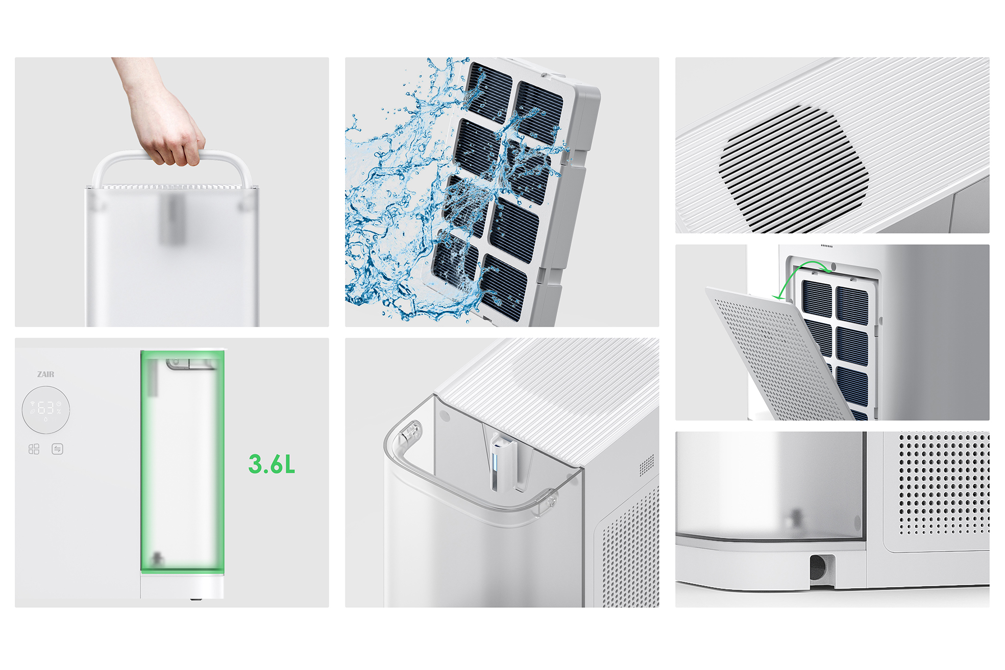 industrial design，product design，Modeling and rendering，Household appliances，If design award，German if Award，Intelligent design，Air dehumidifier，