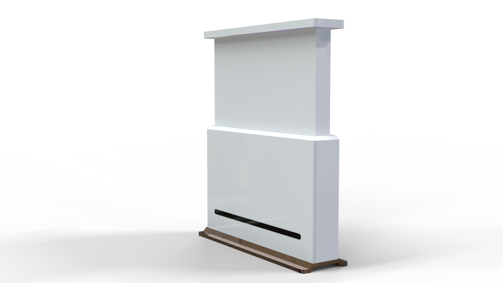 Outdoor advertising machine，Mechanical lifting，Mechanical slide rail，Vertical expansion，