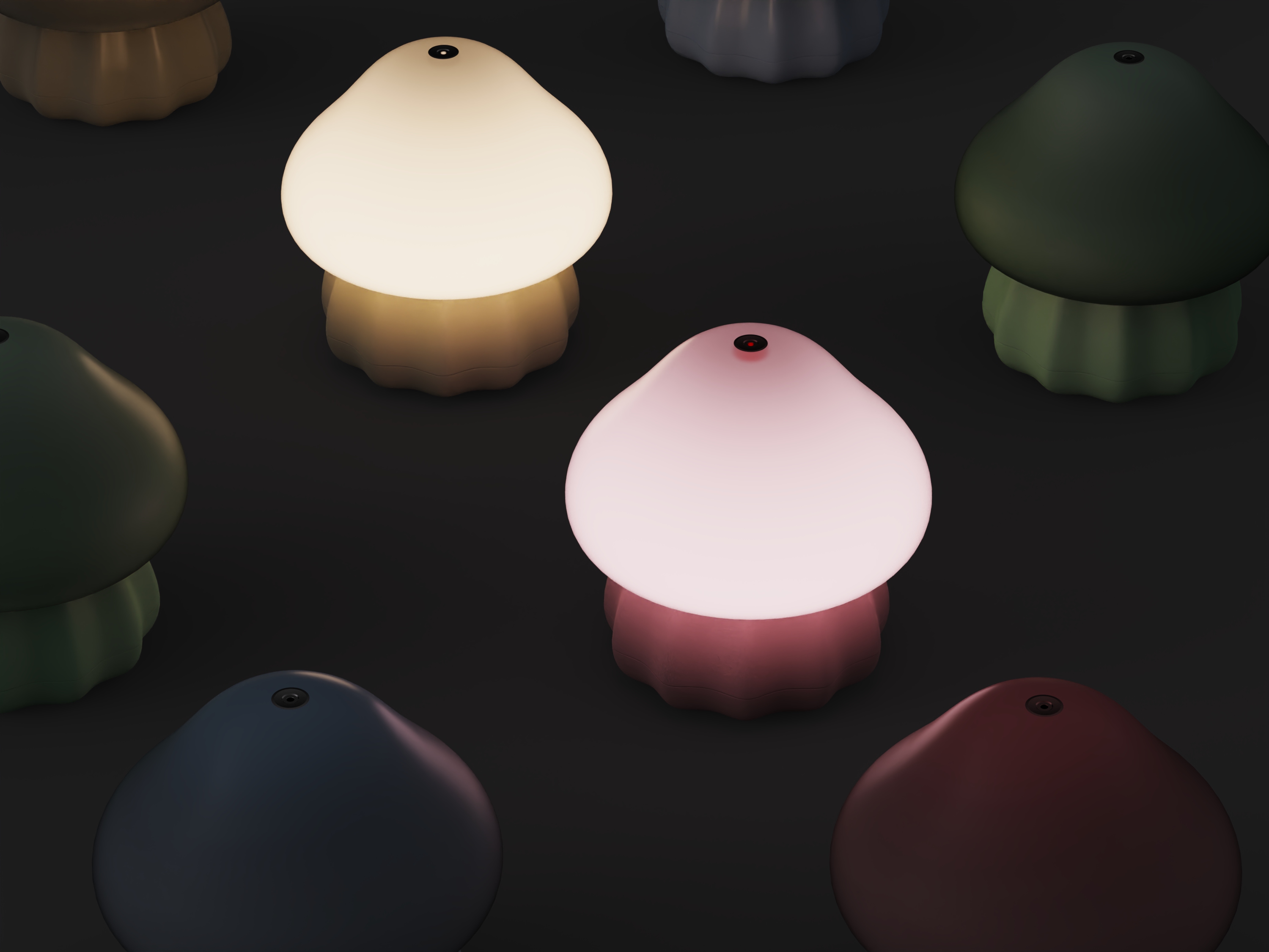 Aromatherapy machine，Night light，Clap lamp，Soft glue，translucent，marine organism，patent protection，