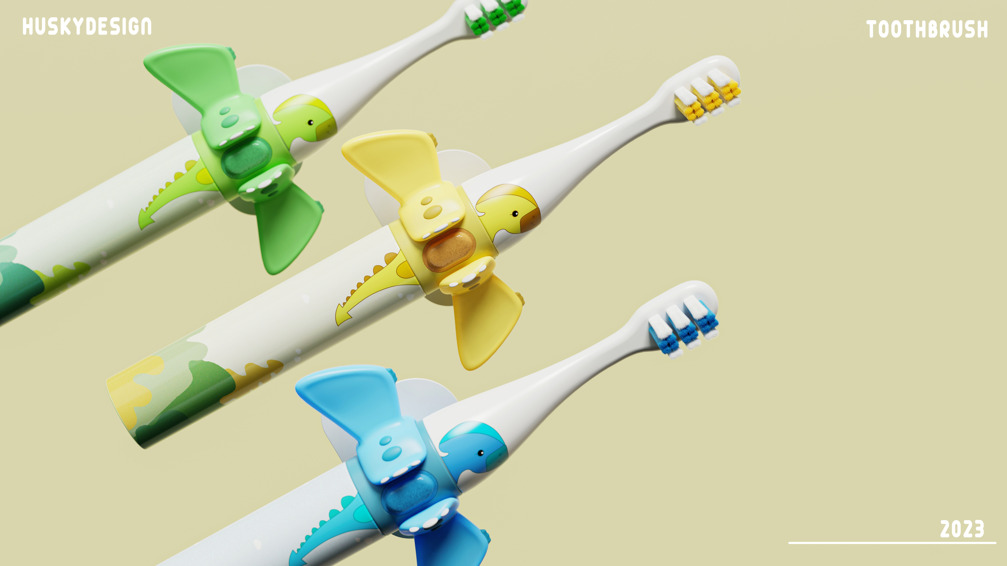 Children's toothbrush，Little Flying Dragon，Children's products，