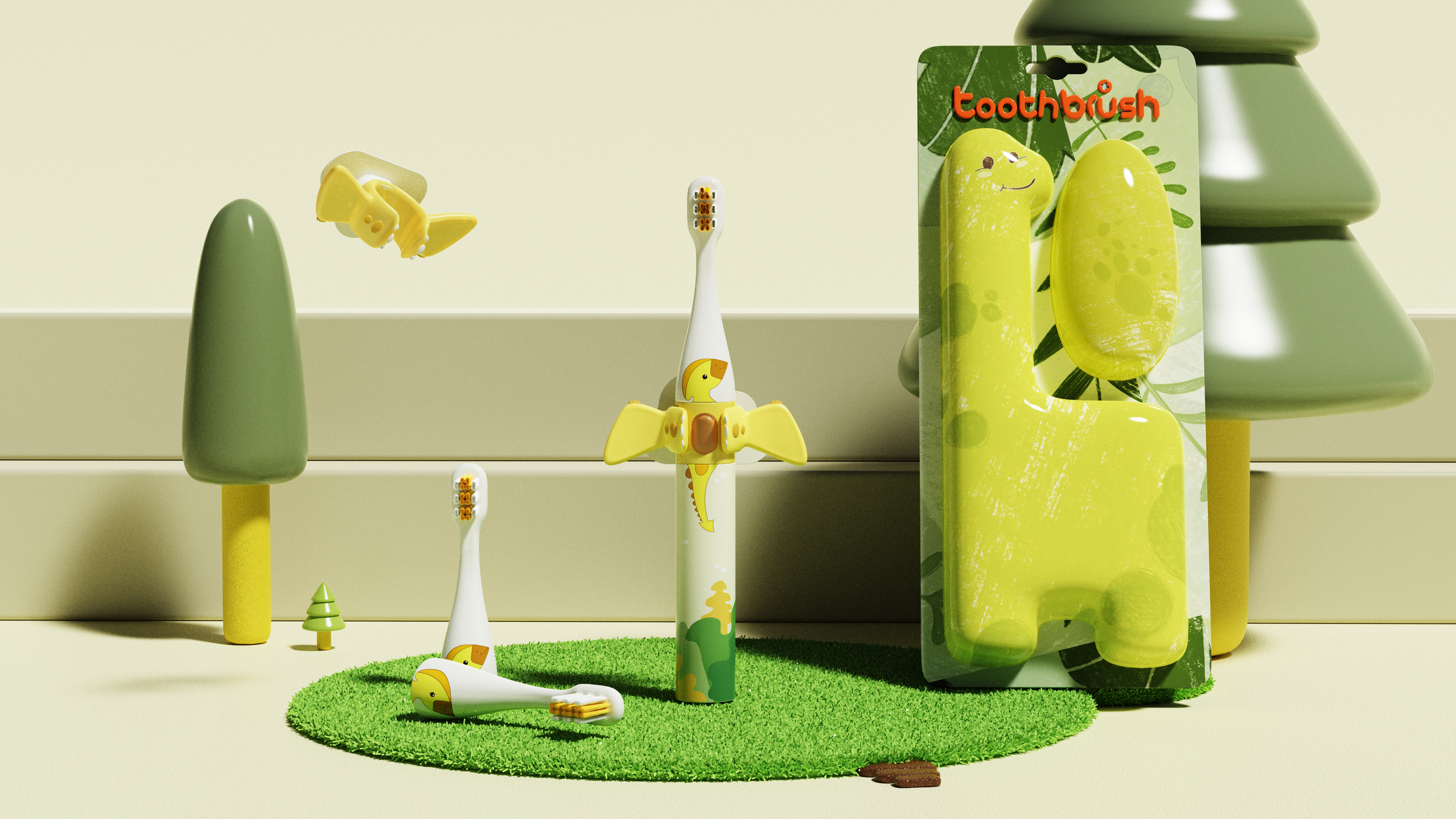 Children's toothbrush，Little Flying Dragon，Children's products，
