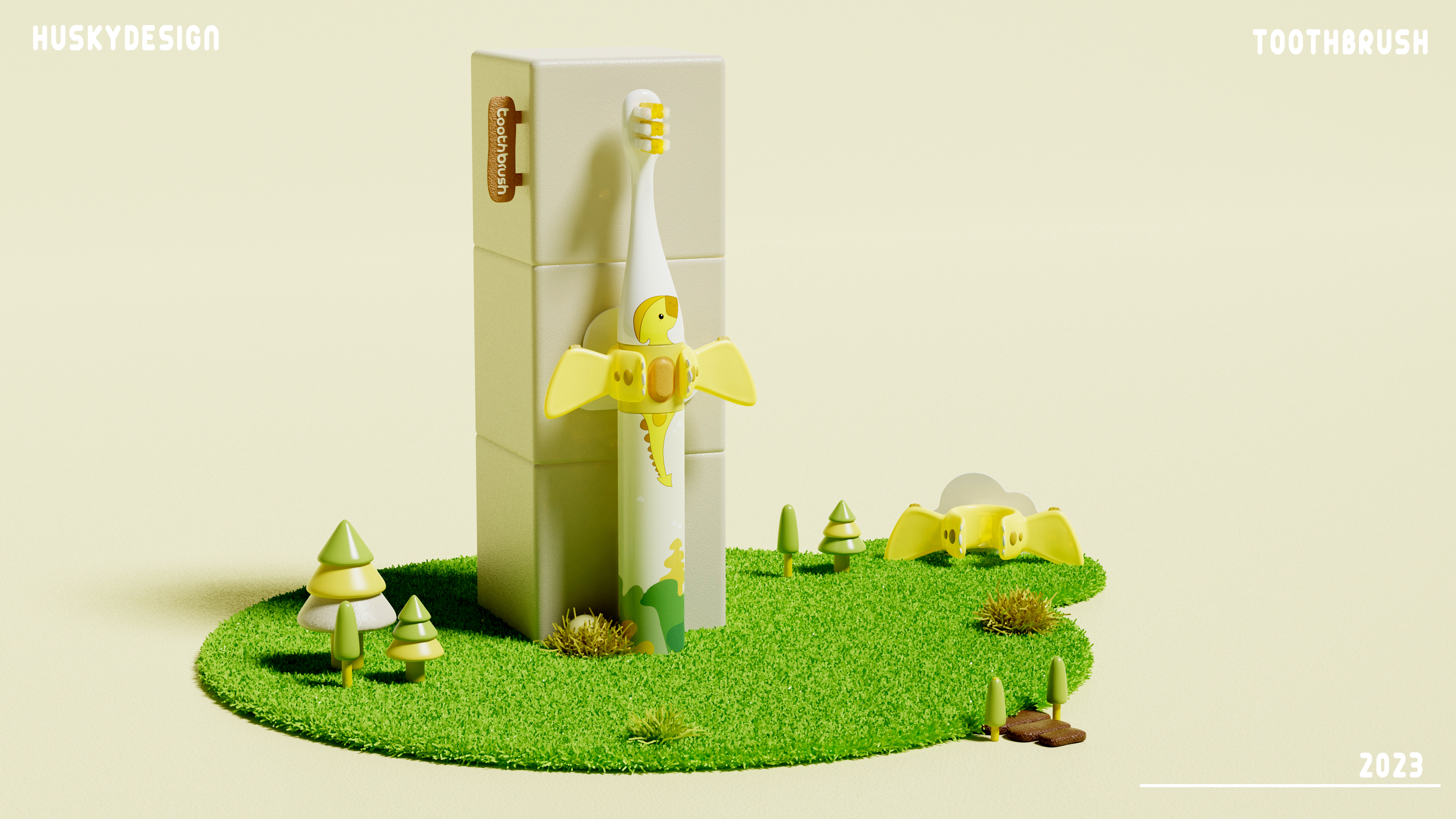 Children's toothbrush，Little Flying Dragon，Children's products，